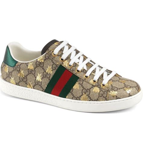 gucci ace sneaker with wool|Gucci bee sneakers women's.